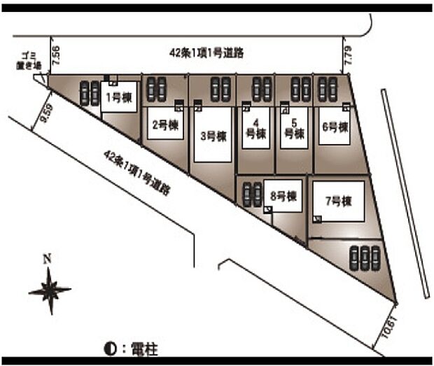 ～カースペース2台以上確保～ ・各棟カースペースが2台以上ございますので、車通勤の方にもお勧めのプランとなっております。 ・余裕の敷地で余裕のある新生活をお過ごしいただけます。