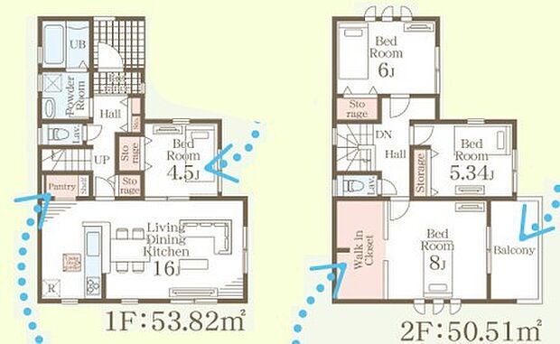~収納豊富なプランを採用~ ・ウォークインクローゼット、パントリーなど収納豊富なプランを採用。 ・今のお住まいと収納力をぜひ比較してみてください。