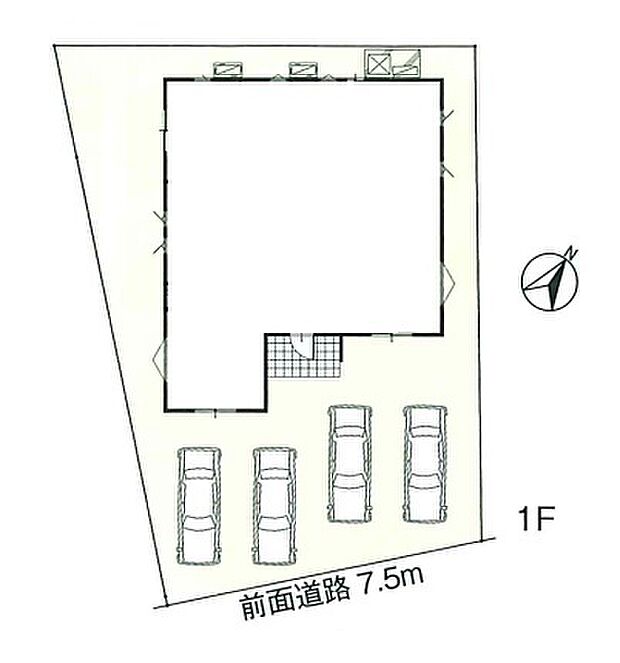 ~カースペース4台以上確保~ ・各棟カースペースが4台以上ございますので、車通勤の方にもお勧めのプランとなっております。 ・余裕の敷地で余裕のある新生活をお過ごしいただけます。