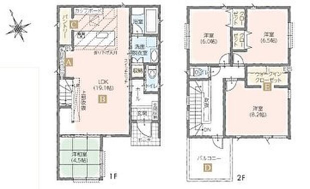 ~使い勝手の良い4LDKプラン~ ・シンプルで使い勝手が良く、人気の高い4LDKのプランを採用。 ・収納もしっかりございますので、お家の中がスッキリと片付きます。