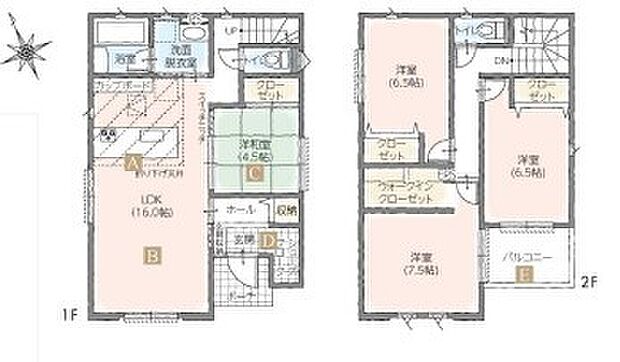 ~使い勝手の良い4LDKプラン~ ・シンプルで使い勝手が良く、人気の高い4LDKのプランを採用。 ・収納もしっかりございますので、お家の中がスッキリと片付きます。