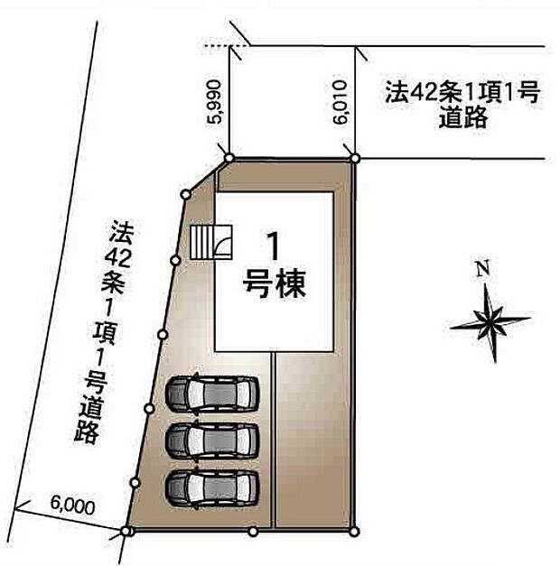 ～カースペース3台分ご用意～ ・3台分のカースペースがございますので、車通勤の方やご来客の多い方にもお勧めのお住まいです。 ・余裕の敷地で余裕の新生活をお過ごしいただけます。 