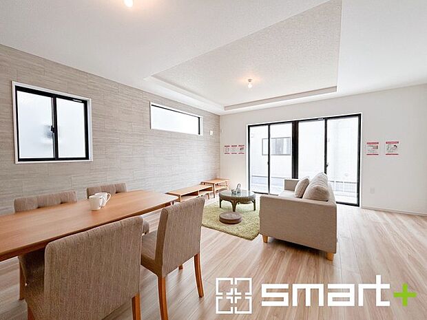 ～家具の配置がしやすい間取～ ・ＬＤＫはリビングとダイニングの境目が分かりやすくなっており、家具の配置がしやすい造り。 ・どんなインテリアにするか考えるだけでも楽しくなりますね。 