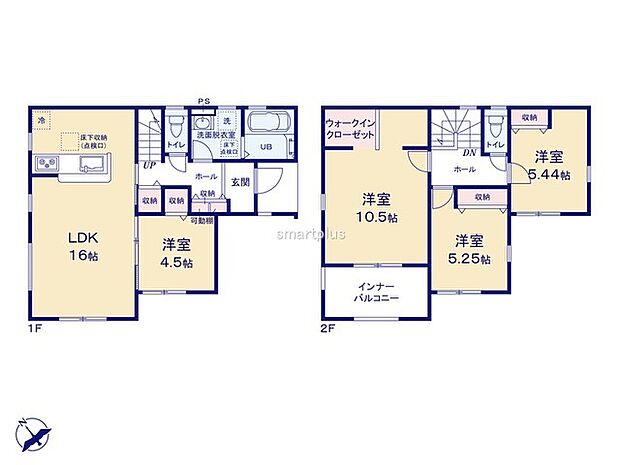 ~収納豊富なプランを採用~ ・ウォークインクローゼットなど収納豊富なプランを採用。家の中がスッキリと片付きます。 ・今のお住まいと収納力をぜひ比較してみてください。