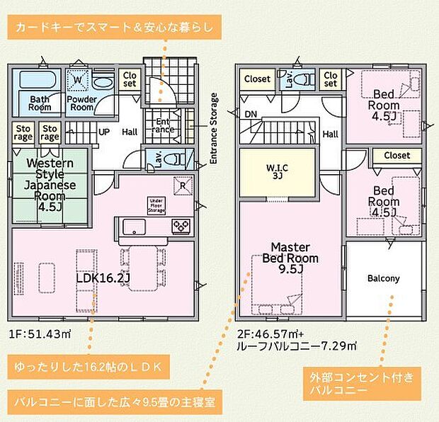 ~収納豊富なプランを採用~ ・ウォークインクローゼットなど収納豊富なプランを採用。家の中がスッキリと片付きます。 ・今のお住まいと収納力をぜひ比較してみてください。