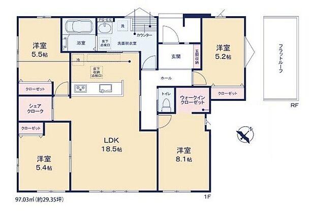 ~今人気の「平屋」プラン~ ・バリアフリー性に優れ、ワンフロアで完結出来る事から人気が高まっている「平屋」プラン。 ・ぜひ一度ご見学いただき、その魅力をご体感くださいませ。