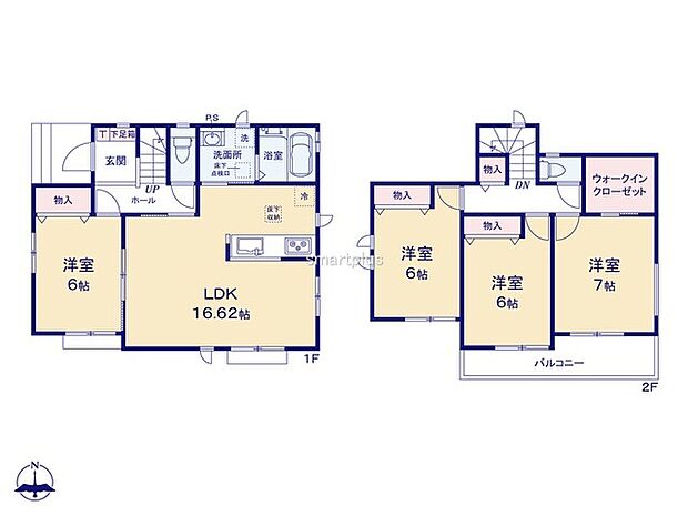 ～収納豊富なプランを採用～ ・ウォークインクローゼットなど収納豊富なプランを採用。家の中がスッキリと片付きます。 ・今のお住まいと収納力をぜひ比較してみてください。 