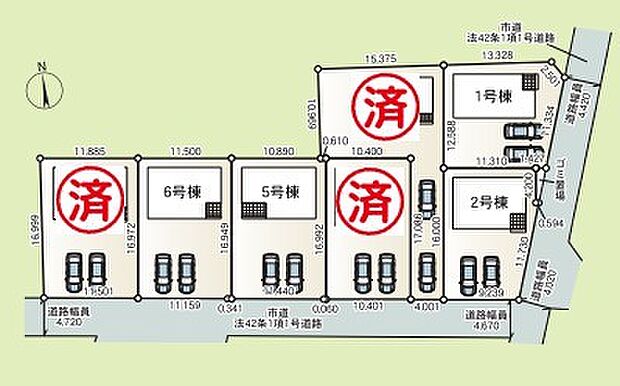 ~カースペース2台以上確保~ ・各棟カースペースが2台以上ございますので、車通勤の方にもお勧めのプランとなっております。 ・余裕の敷地で余裕のある新生活をお過ごしいただけます。
