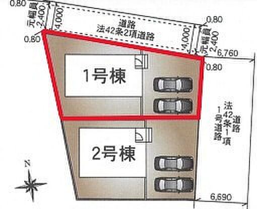 ~カースペース2台以上確保~ ・各棟カースペースが2台以上ございますので、車通勤の方にもお勧めのプランとなっております。 ・余裕の敷地で余裕のある新生活をお過ごしいただけます。