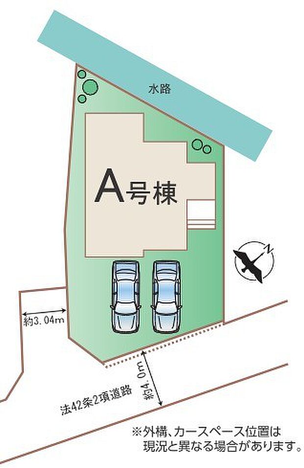 ~カースペース2台分ご用意~ ・2台分のカースペースがございますので、車通勤の方やご来客の多い方にもお勧めのお住まいです。 ・余裕の敷地で余裕の新生活をお過ごしいただけます。