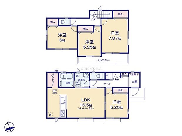 ～使い勝手の良い4ＬＤＫプラン～ ・シンプルで使い勝手が良く、人気の高い4ＬＤＫのプランを採用。 ・収納もしっかりございますので、お家の中がスッキリと片付きます。 