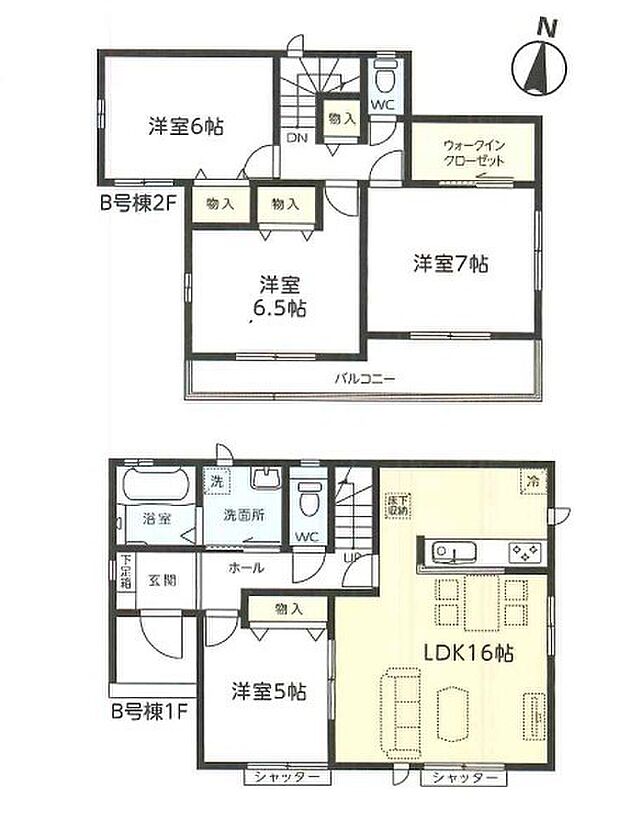 ~全居室南向きの間取り~ ・各居室が南向きなので穏やかな陽の入る陽当り良好な仕様。 ・明るい空間でくつろぎのお時間をお過ごしいただけます。