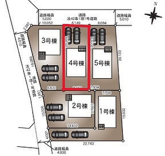 ~カースペース2台以上確保~ ・各棟カースペースが2台以上ございますので、車通勤の方にもお勧めのプランとなっております。 ・余裕の敷地で余裕のある新生活をお過ごしいただけます。