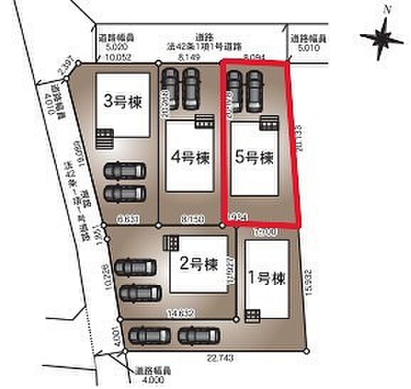 ~カースペース2台以上確保~ ・各棟カースペースが2台以上ございますので、車通勤の方にもお勧めのプランとなっております。 ・余裕の敷地で余裕のある新生活をお過ごしいただけます。
