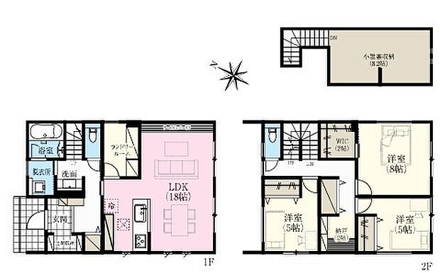 ～収納豊富なプランを採用～ ・ウォークインクローゼット、土間収納、小屋裏収納など収納豊富なプランを採用。 ・今のお住まいと収納力をぜひ比較してみてください。