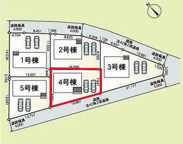 ~カースペース2台以上確保~ ・各棟カースペースが2台以上ございますので、車通勤の方にもお勧めのプランとなっております。 ・余裕の敷地で余裕のある新生活をお過ごしいただけます。