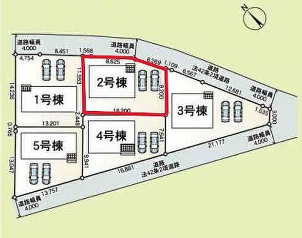 ~カースペース2台以上確保~ ・各棟カースペースが2台以上ございますので、車通勤の方にもお勧めのプランとなっております。 ・余裕の敷地で余裕のある新生活をお過ごしいただけます。