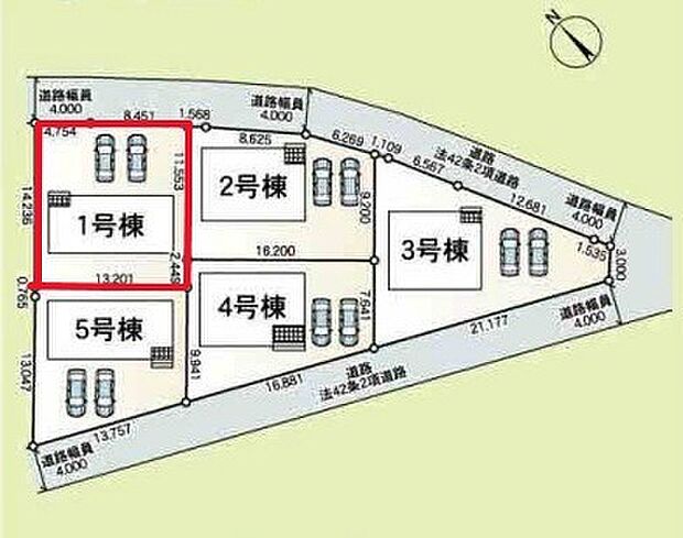～カースペース2台以上確保～ ・各棟カースペースが2台以上ございますので、車通勤の方にもお勧めのプランとなっております。 ・余裕の敷地で余裕のある新生活をお過ごしいただけます。