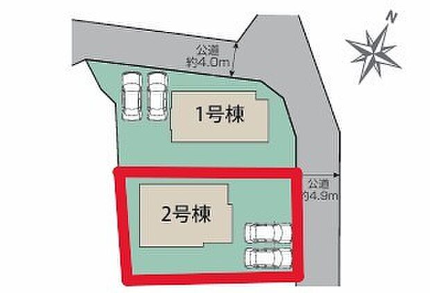 ~カースペース2台以上確保~ ・各棟カースペースが2台以上ございますので、車通勤の方にもお勧めのプランとなっております。 ・余裕の敷地で余裕のある新生活をお過ごしいただけます。