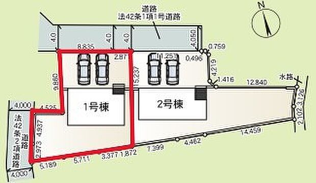~カースペース2台以上確保~ ・各棟カースペースが2台以上ございますので、車通勤の方にもお勧めのプランとなっております。 ・余裕の敷地で余裕のある新生活をお過ごしいただけます。