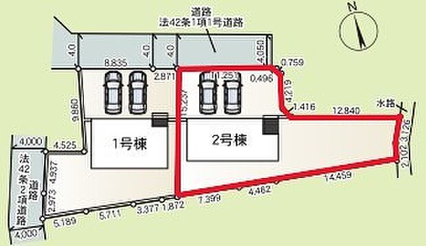 ~カースペース2台以上確保~ ・各棟カースペースが2台以上ございますので、車通勤の方にもお勧めのプランとなっております。 ・余裕の敷地で余裕のある新生活をお過ごしいただけます。