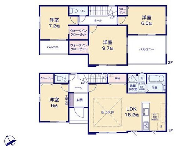 ~収納豊富なプランを採用~ ・ウォークインクローゼットなど収納豊富なプランを採用。家の中がスッキリと片付きます。 ・今のお住まいと収納力をぜひ比較してみてください。