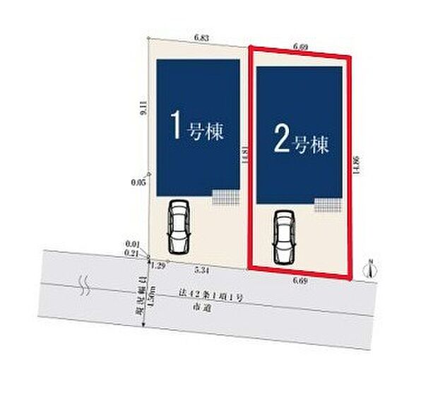~陽当りの良い南道路の立地~ ・各棟南側に道路がございますので、穏やかな陽の入る陽当り良好なお住まい。 ・将来的にも陽当りが確保されているのが嬉しいポイントですね。