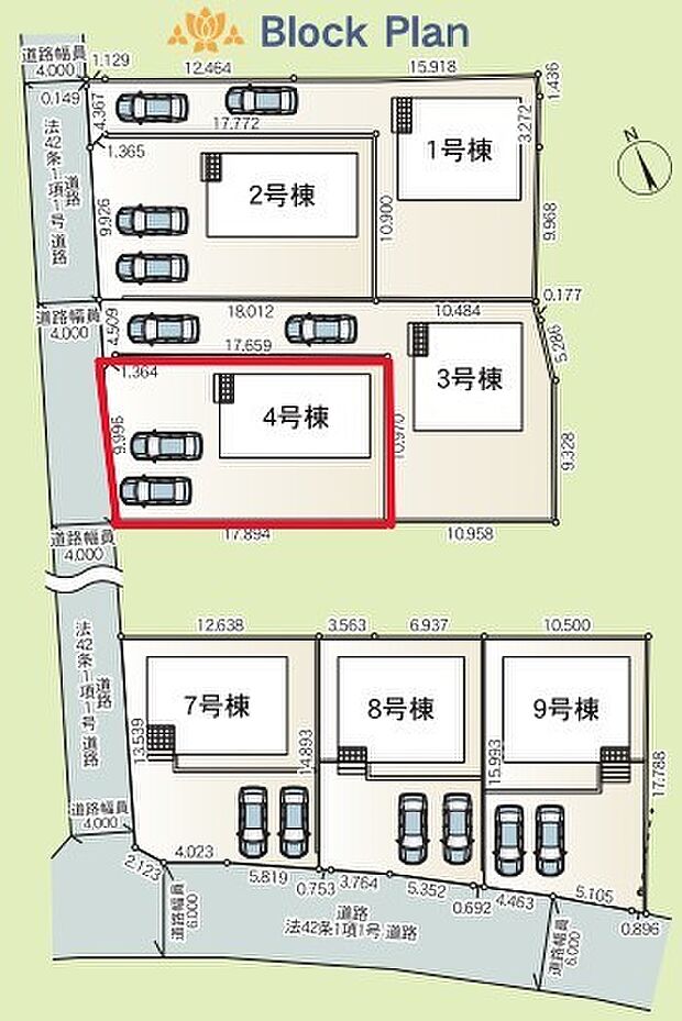 ~全7棟の新規コミュニティ~ ・全7棟の新規開発地なので、綺麗な区画が広がります。 ・昔からの街並みにポツンと1棟建つ場合と違い、周囲に馴染みやすいのも嬉しいポイントですね。