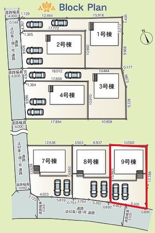 ~全7棟の新規コミュニティ~ ・全7棟の新規開発地なので、綺麗な区画が広がります。 ・昔からの街並みにポツンと1棟建つ場合と違い、周囲に馴染みやすいのも嬉しいポイントですね。