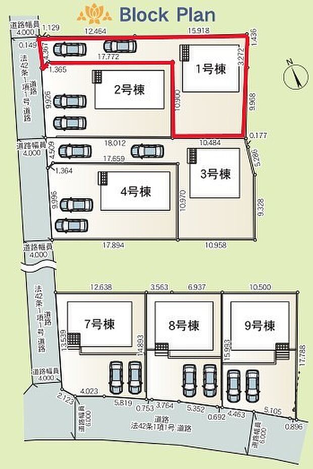~全7棟の新規コミュニティ~ ・全7棟の新規開発地なので、綺麗な区画が広がります。 ・昔からの街並みにポツンと1棟建つ場合と違い、周囲に馴染みやすいのも嬉しいポイントですね。