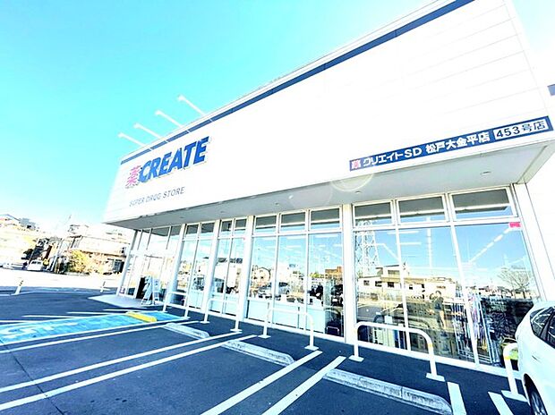 クリエイトS・D松戸大金平店(800m)