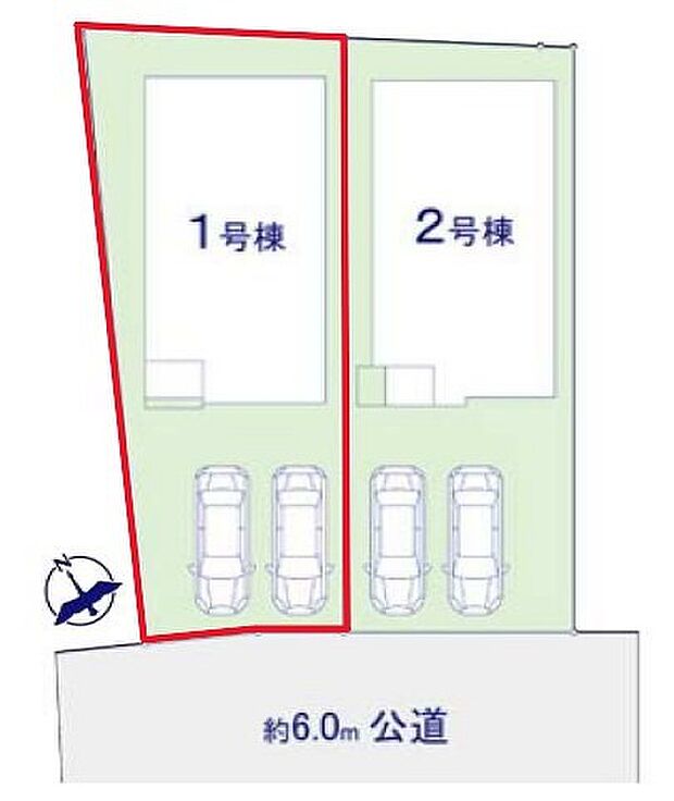 ~カースペース2台分ご用意~ ・2台分のカースペースがございますので、車通勤の方やご来客の多い方にもお勧めのお住まいです。 ・余裕の敷地で余裕の新生活をお過ごしいただけます。