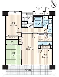 マ・トール土浦スカイマークレジデンス 3LDKの間取図画像