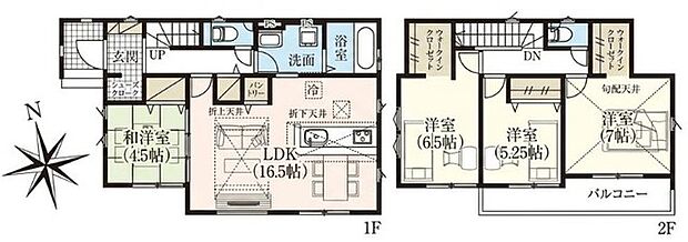 ~収納豊富なプランを採用~ ・ウォークインクローゼットなど収納豊富なプランを採用。家の中がスッキリと片付きます。 ・今のお住まいと収納力をぜひ比較してみてください。