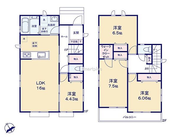 ~収納豊富なプランを採用~ ・ウォークインクローゼットなど収納豊富なプランを採用。家の中がスッキリと片付きます。 ・今のお住まいと収納力をぜひ比較してみてください。