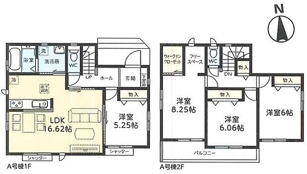 ~使い勝手の良い4LDKプラン~ ・シンプルで使い勝手が良く、人気の高い4LDKのプランを採用。 ・収納もしっかりございますので、お家の中がスッキリと片付きます。