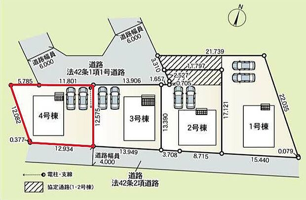 ～カースペース2台確保～ ・各棟カースペースが2台ございますので、車通勤の方にもお勧めのプランとなっております。 ・余裕の敷地で余裕のある新生活をお過ごしいただけます。 