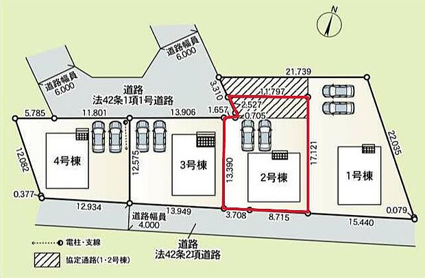 ~カースペース2台確保~ ・各棟カースペースが2台ございますので、車通勤の方にもお勧めのプランとなっております。 ・余裕の敷地で余裕のある新生活をお過ごしいただけます。