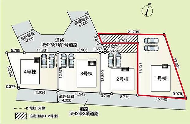 ～カースペース2台確保～ ・各棟カースペースが2台ございますので、車通勤の方にもお勧めのプランとなっております。 ・余裕の敷地で余裕のある新生活をお過ごしいただけます。 