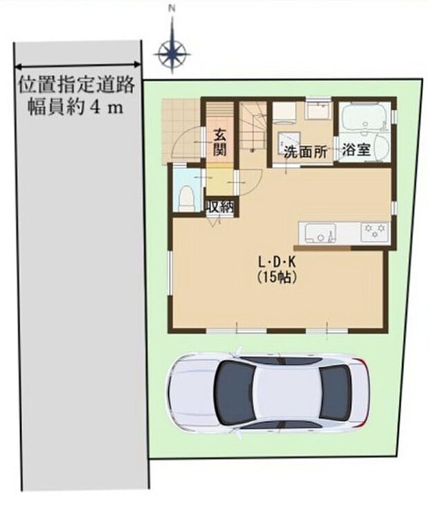 ~カースペースもしっかり確保~ ・敷地内にカースペースをご用意しておりますので、お車をご利用の方にもお勧めのお住まい。 ・カースペースのサイズなど、ご内覧の際に合わせてご確認くださいませ。
