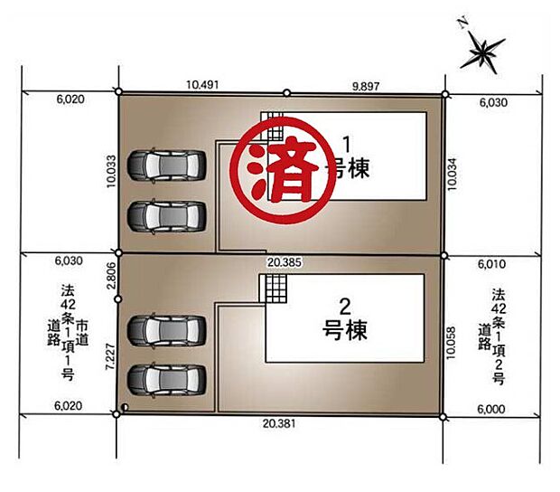 ~カースペース2台分ご用意~ ・2台分のカースペースがございますので、車通勤の方やご来客の多い方にもお勧めのお住まいです。 ・余裕の敷地で余裕の新生活をお過ごしいただけます。