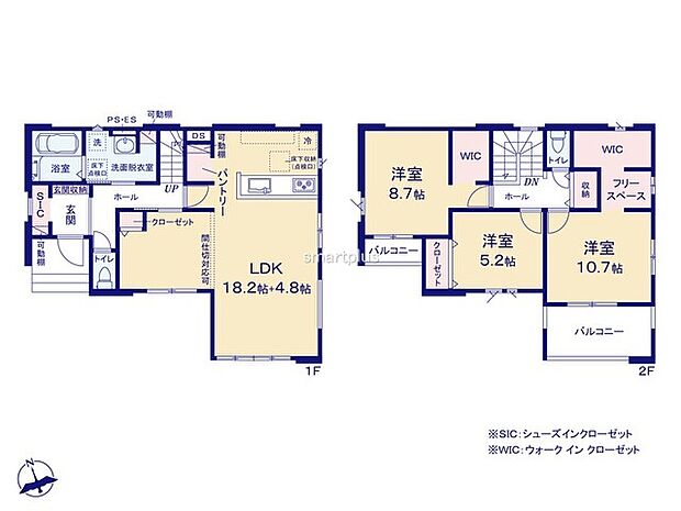 ~収納豊富なプランを採用~ ・ウォークインクローゼット、シューズインクロークなど収納豊富なプランを採用。 ・今のお住まいと収納力をぜひ比較してみてください。