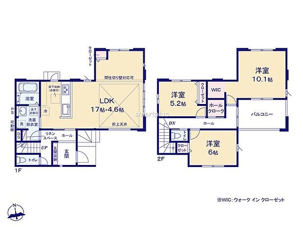 ~収納豊富なプランを採用~ ・ウォークインクローゼットなど収納豊富なプランを採用。家の中がスッキリと片付きます。 ・今のお住まいと収納力をぜひ比較してみてください。