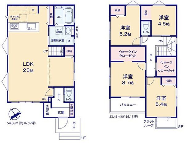 ~収納豊富なプランを採用~ ・ウォークインクローゼットなど収納豊富なプランを採用。家の中がスッキリと片付きます。 ・今のお住まいと収納力をぜひ比較してみてください。