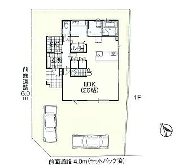 ～カースペース2台分ご用意～ ・2台分のカースペースがございますので、車通勤の方やご来客の多い方にもお勧めのお住まいです。 ・余裕の敷地で余裕の新生活をお過ごしいただけます。 