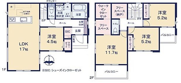~全居室南向きの間取り~ ・各居室が南向きなので穏やかな陽の入る陽当り良好な仕様。 ・明るい空間でくつろぎのお時間をお過ごしいただけます。