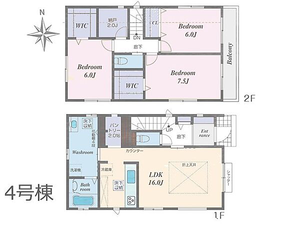 参考プラン　1947万円　3LDK　98.53m2