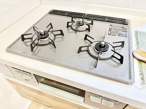 三口ガスコンロでお料理が一気にはかどりそう