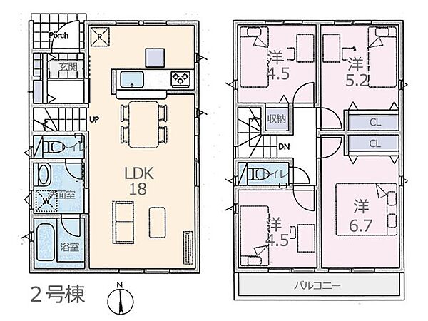 間取りを拡大表示