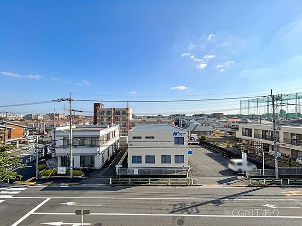 外玄関からの眺望です